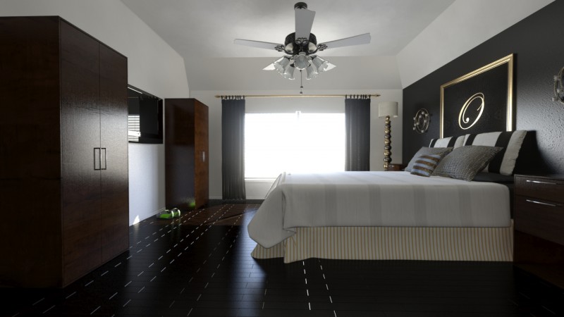 CG Bedroom Visualization